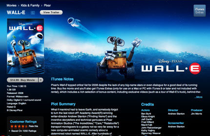 iTunes Extras - WALL-E