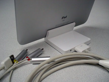 Appleコンポジット AVケーブルと接続