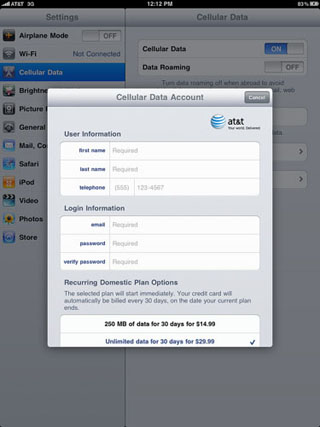 iPad with Wi-Fi + 3G（via iLounge）