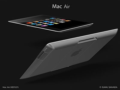 Mac Air Tablet Mockup From Isamu Sanada
