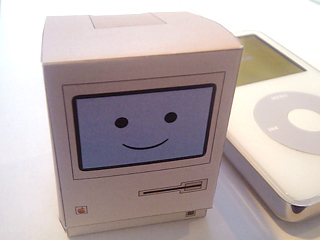 Beautiful Papercraft Mac and iPod