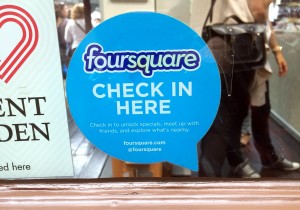 foursquareのステッカー （Covent Garden Market内）